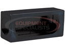 SINGLE OVAL LIGHT BOX BLACK POWDER COATED STEEL