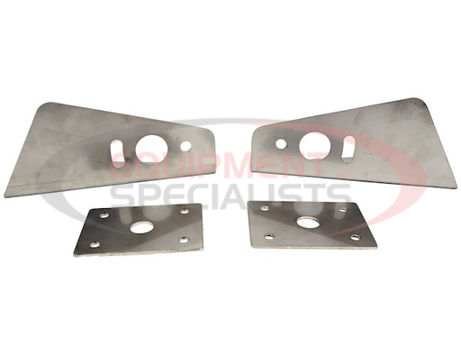 (Buyers) [PLB12SS] EXTENDED STAINLESS STEEL TRUCK HOOD LIGHT BRACKETS FOR USE WITH DUAL STUD PLOW LIGHTS