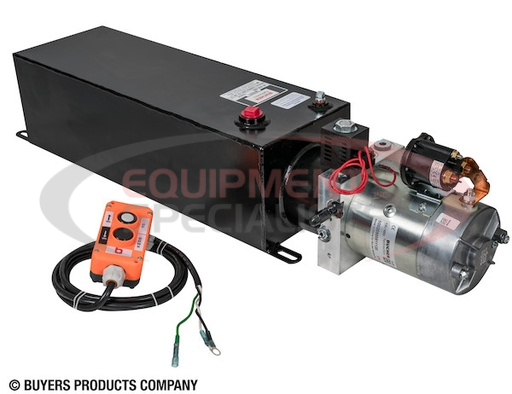 (Buyers) [PU303LRS] 3-WAY DC POWER UNIT-ELECTRIC CONTROLS HORIZONTAL 3 GALLON STEEL RESERVOIR