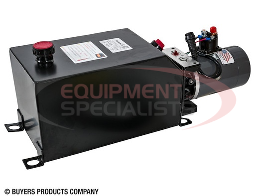 (Buyers) [PU303LRSA] BUYERS 3-WAY DC POWER UNIT-ELECTRIC CONTROLS HORIZONTAL 3 GALLON STEEL RESERVOIR