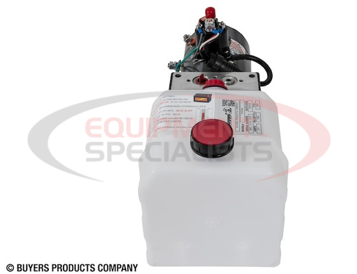 (Buyers) [PU319A] BUYERS 3-WAY DC POWER UNIT-ELECTRIC CONTROLS HORIZONTAL 0.75 GALLON POLY RESERVOIR