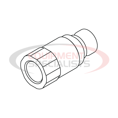 MALE FLAT FACE COUPLER #4 NPT THREADS