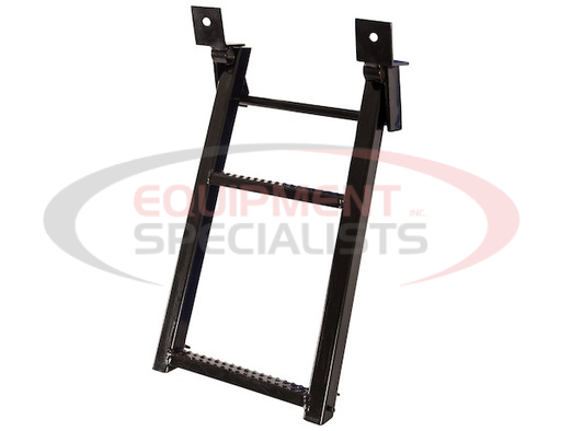 (Buyers) [RS2] 2-RUNG BLACK RETRACTABLE TRUCK STEPS WITH NONSLIP TREAD - 17.38 X 30.25 INCH