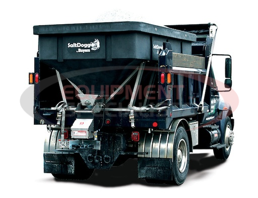 (Buyers) [SHPE6000] SALTDOGG® 6.0 CUBIC YARD ELECTRIC BLACK POLY/STAINLESS STEEL HOPPER SPREADER