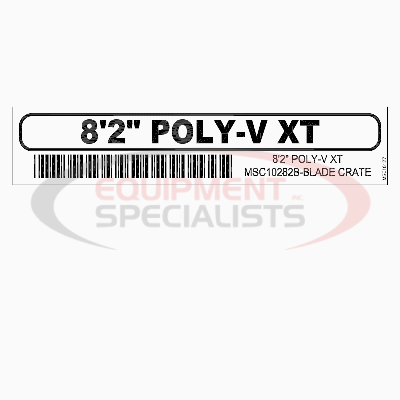 (Boss Products) [MSC16127] DECAL, BLADE ID, 8'2, XT POLY, 09+