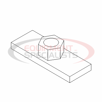 NUT PLATE ASM, 1/2-13, 1/4X1X2-3/4