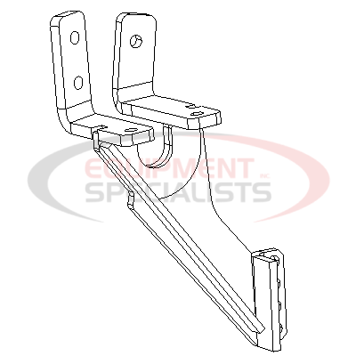 (Boss) [LTA05640-03] ANGLE BRKT, DR, FORD SUPER, 99-07 [WELD, BLK]