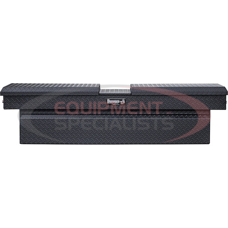 (Buyers) [1722413] 23x20x71 Inch Textured Matte Black Diamond Tread Aluminum Gull Wing Truck Box