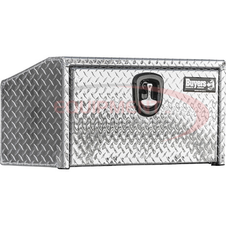 (Buyers) [1705163] 14x12x18 Inch Diamond Tread Aluminum Underbody Truck Box With Slanted Back