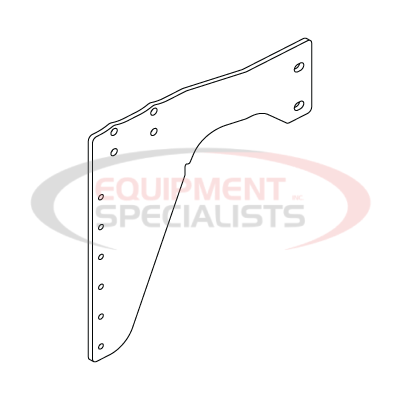 (Boss) [LTA11148-03] SIDE PLATE, JOHN DEERE 5, 3 CYL, DS [BLACK]