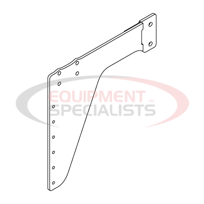 SIDE PLATE WMNT, PS, JOHNDEERE 5, 4CYL [BLK]