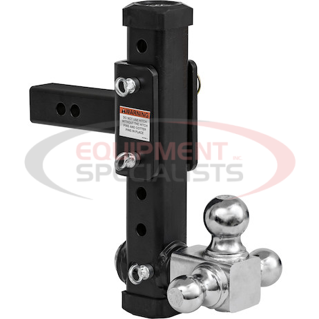 (Buyers) [1802000] Adjustable Tri-Ball Hitch With Chrome Towing Balls For 2 Inch Hitch Receivers