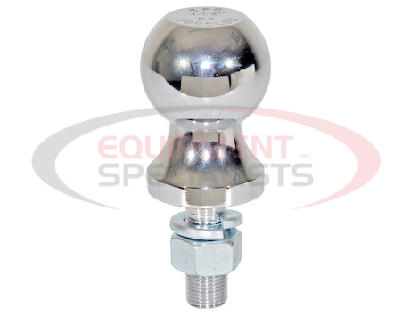 (Buyers) [1802028] 2-5/16 Inch Bulk Chrome Hitch Balls With 1-1/4 Inch Shank Diameter x 2-3/4 Long