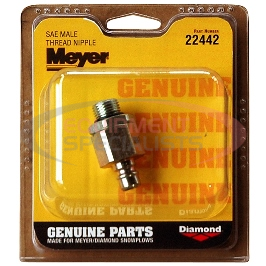 (Meyer) [22442C] SAE M THR NIPPLE-1PC