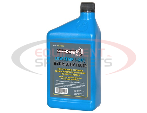 (Buyers) [16150010] SnowDogg® LOW-TEMPERATURE BLUE HYDRAULIC FLUID (ONE CASE, TWELVE 1 QUART BOTTLES)