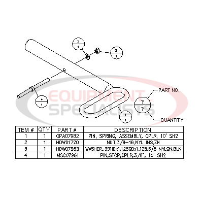 SPRING PIN KIT, CPLR, HD SH2, 2002+