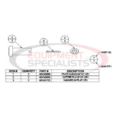 (Boss) [MSC09586] KIT-PIN, PIVOT SPORT DUTY