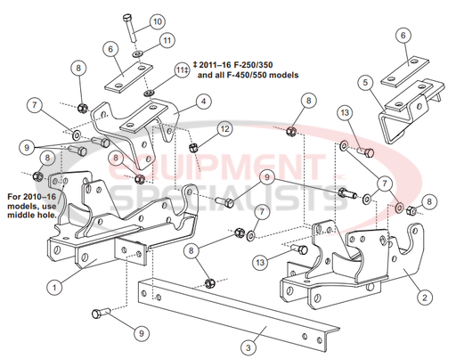 (Western) [31269-1] MOUNT KIT FORD SD