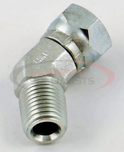 (Western) [92190K] SWIVEL HOSE FITTING 1/4&quot;X45DEG