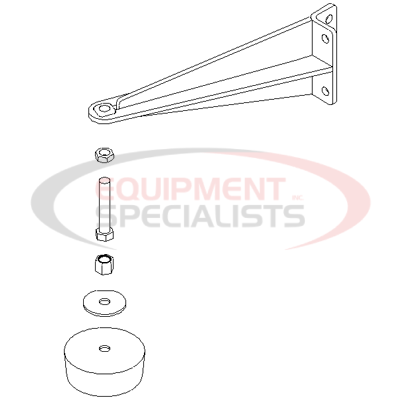 BUMPER BRKT W/ HDW, PS, 07+, TGS