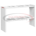 HEAVY DUTY ADJUSTABLE 2 SHELF UNIT, 34IN X 52IN X 13.5IN