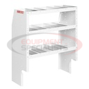 HEAVY DUTY ADJUSTABLE 3 SHELF UNIT, 44IN X 36IN X 16IN