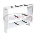 HEAVY DUTY ADJUSTABLE 3 SHELF UNIT, 44IN X 52IN X 16IN