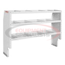 HEAVY DUTY ADJUSTABLE 3 SHELF UNIT, 44IN X 60IN X 16IN