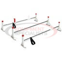 All-Purpose Steel Van Rack 3 Bar - Full Size Van - Gutter Mount