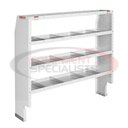 HEAVY DUTY ADJUSTABLE 4 SHELF UNIT, 60IN X 60IN X 16IN