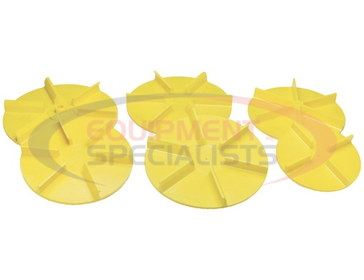 (Buyers) [1308902] SAM UNIVERSAL YELLOW POLY REPLACEMENT SPINNER 18 INCH DIAMETER STRAIGHT