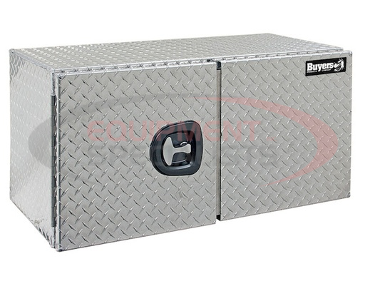 (Buyers) [1702235] 24X24X36 INCH DIAMOND TREAD ALUMINUM UNDERBODY TRUCK BOX WITH BARN DOOR