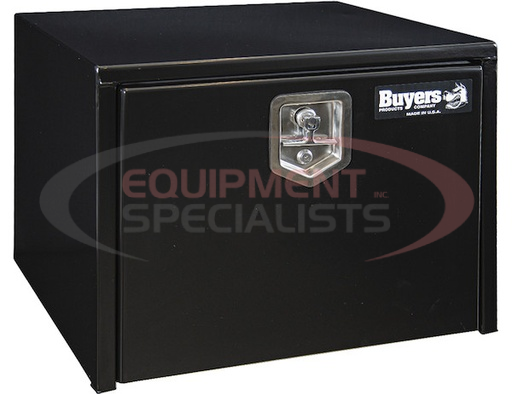 (Buyers) [1702310] 18X18X48 INCH BLACK STEEL UNDERBODY TRUCK BOX