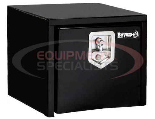 (Buyers) [1703349] 14X12X18 INCH BLACK STEEL UNDERBODY TRUCK BOX