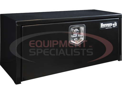 (Buyers) [1703353] 14X12X30 INCH BLACK STEEL UNDERBODY TRUCK BOX WITH T-HANDLE