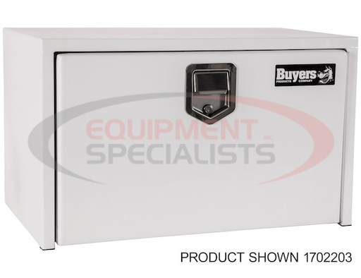 (Buyers) [1703495] 18X18X18 INCH WHITE STEEL UNDERBODY TRUCK BOX