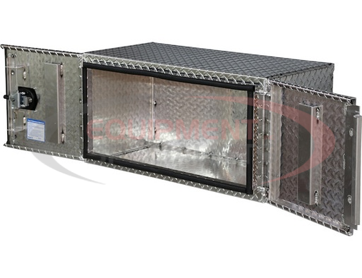 (Buyers) [1705205] 18X18X36 INCH DIAMOND TREAD ALUMINUM UNDERBODY TRUCK BOX WITH BARN DOOR