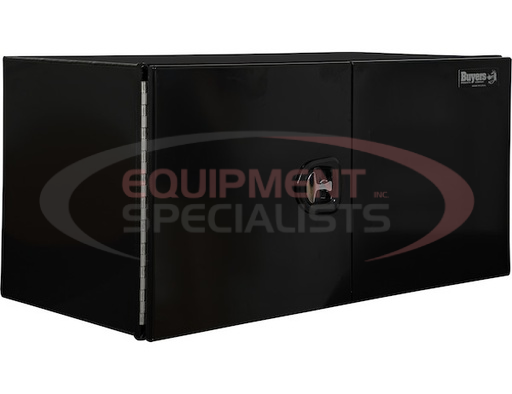 (Buyers) [1705940] 24X24X48 INCH XD BLACK SMOOTH ALUMINUM UNDERBODY TRUCK BOX WITH BARN DOOR