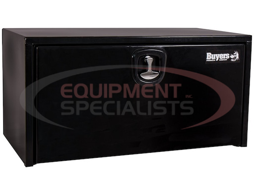 (Buyers) [1732305] 18X18X36 INCH BLACK STEEL UNDERBODY TRUCK BOX WITH 3-POINT LATCH