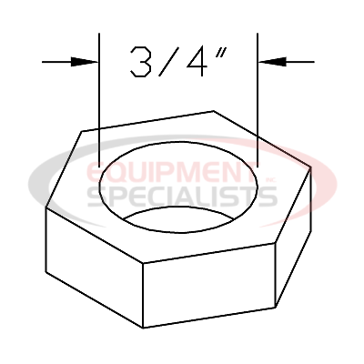 NUT, 3/4-10, TOP L/N, GRB, YZN