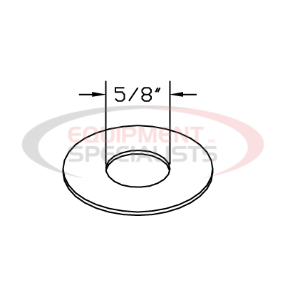 (Boss) [HDW01726] WASHER, 5/8 FLAT HARDEN YZN