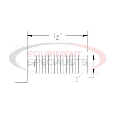 (Boss) [HDW01728] HHCS, 1/2-13X1-1/2, NC, GR5, YZN