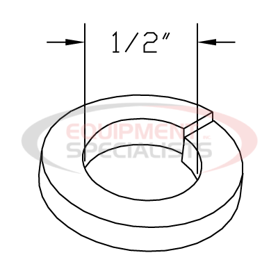 (Boss) [HDW01732] WASHER, 1/2, SPLIT LOCK, YZN