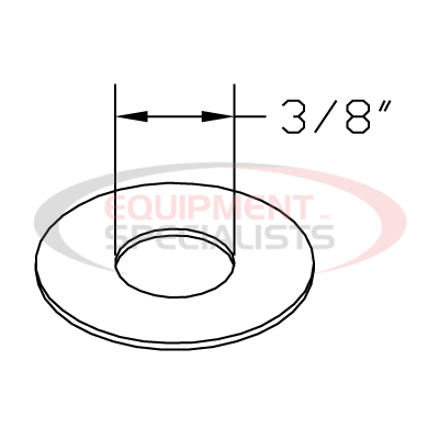 (Boss) [HDW01733] WASHER, 3/8, USS FLAT, YZN