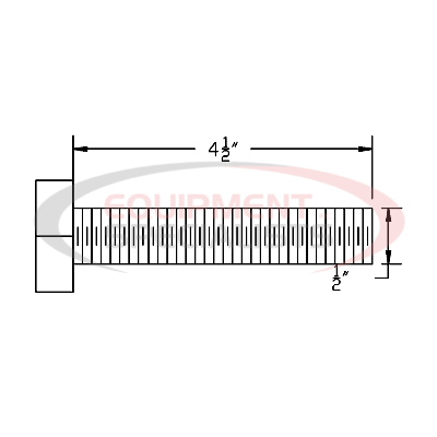 HHCS, 1/2-13X4-1/2, GR5, YZN