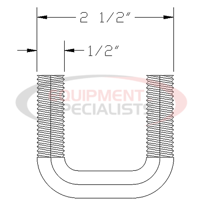 (Boss) [HDW05504] BOLT-U [0.50X2.0]