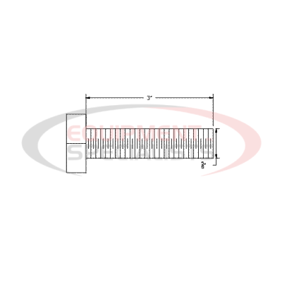 (Boss) [HDW05608] HHCS, 5/8-11X3, GR5, YZN