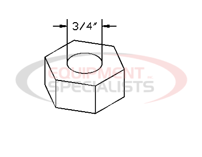 (Boss) [HDW05617] NUT, 3/4-10, JAM, YZN