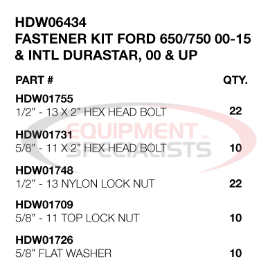 FASTENER KIT, F650-750/DURASTAR 02UP