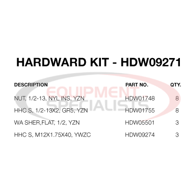 (Boss) [HDW09271] FASTENER KIT, TERRASTAR, 13UP